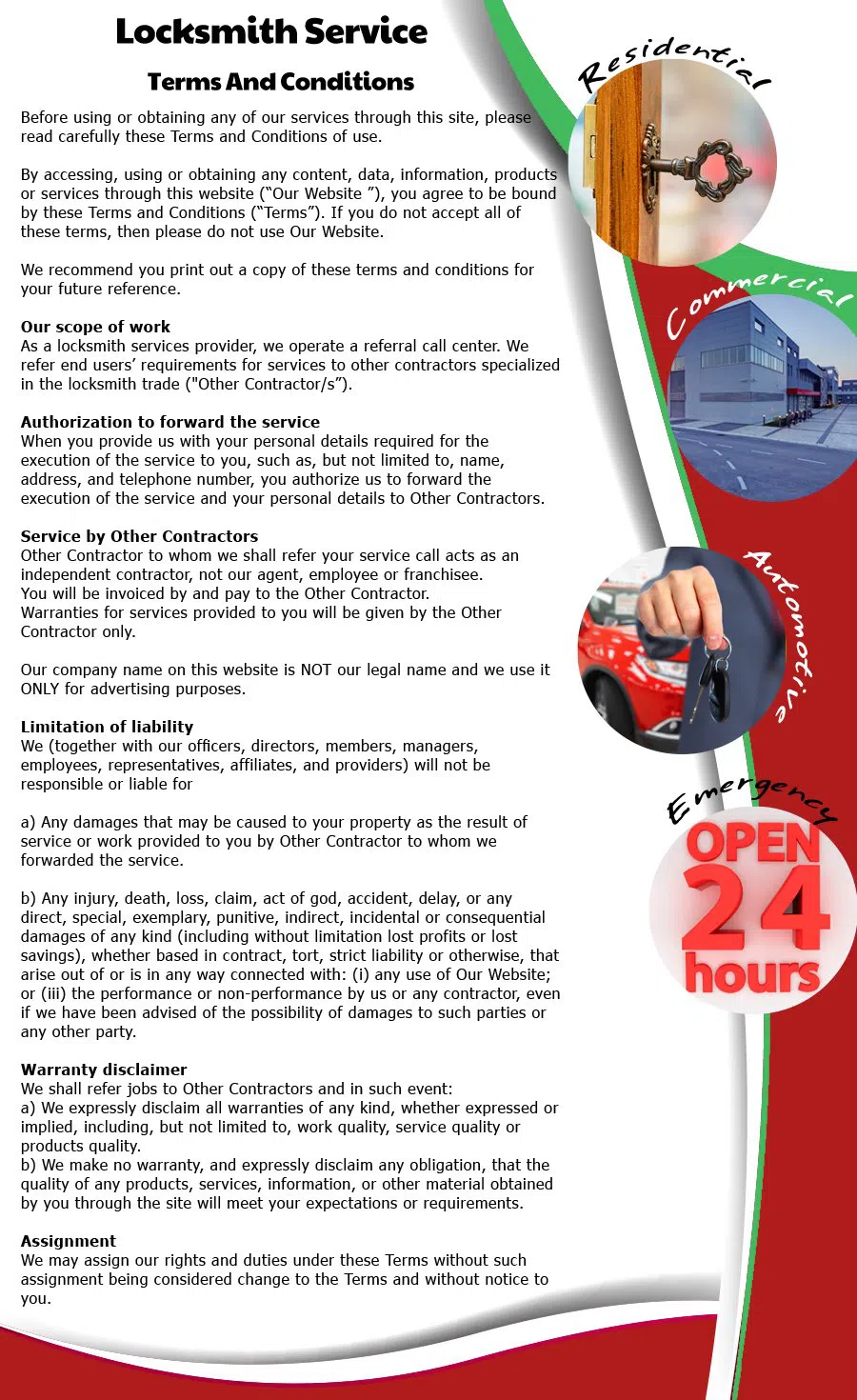 New Hope NC Locksmith Store, New Hope, NC 919-439-0194 - Terms-and-conditions-9